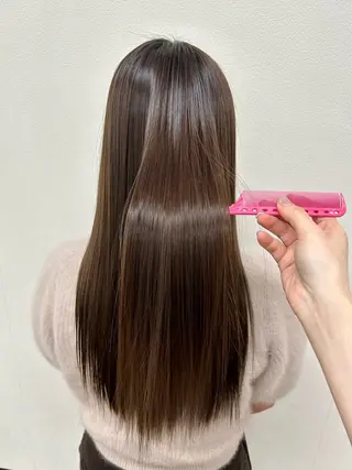 ロング カラー ninaアイドル前髪 ×透明感🎀のヘアスタイル