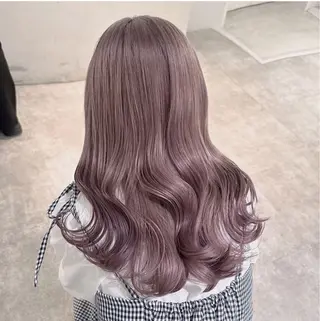 ロング カラー 韓国風カット/ ダブルカラーNo.1のヘアスタイル