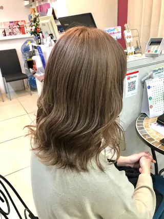 セミロング カラー 🤎ベージュカラー/ 髪質改善/山岸🤎のヘアスタイル