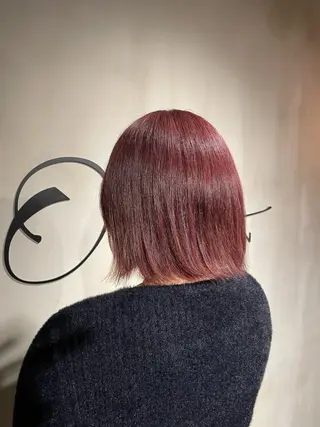 ショート カラー 艶感/レイヤーカット 🌐Taketoのヘアスタイル