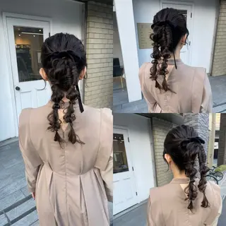 ロング ヘアアレンジ 美髪× ヘアセット✨Araiのヘアスタイル