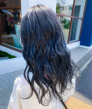 ロング カラー ヘアアレンジ メンズパーマ職人 加藤 弘貴のヘアスタイル