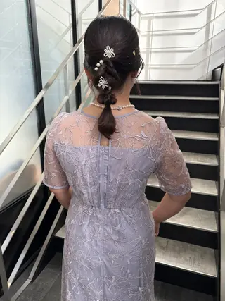 ミディアム ヘアアレンジ mao | 柔らか艶カラー🫧のヘアスタイル