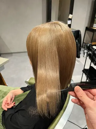 ミディアム カラー ✨透明感カラー🫧 れんのヘアスタイル