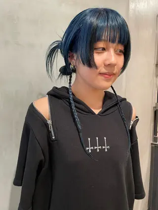 ロング カラー ヘアアレンジ 優作 〜圧倒的信頼〜のヘアスタイル