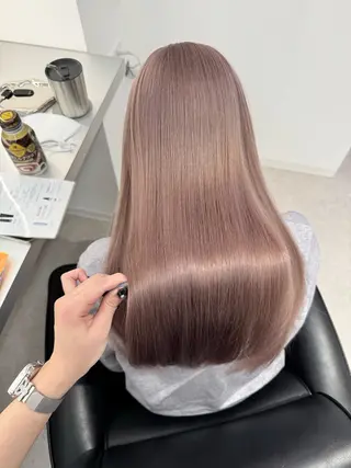 ロング カラー ブリーチ/艶カラー 💎koharu💎のヘアスタイル