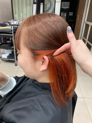 ミディアム カラー 🫧ダメージレス🫧 松下のヘアスタイル