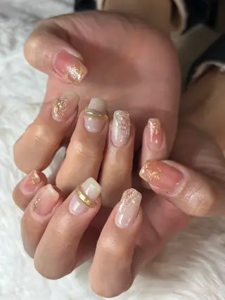 ネイル 三本 綾奈のネイルデザイン