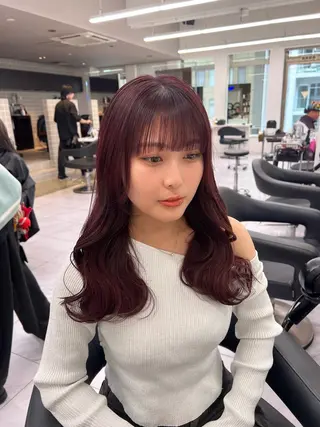 セミロング カラー 💖札幌カラー 指名No.1💖玲奈のヘアスタイル