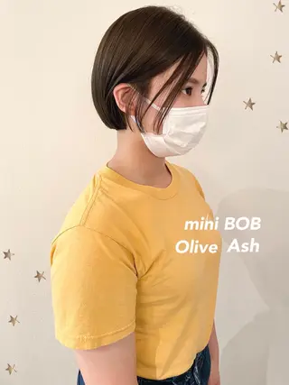 ショート カラー 市川 千夏のヘアスタイル