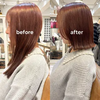 ショート 結莉/ボブ/ 縮毛矯正のヘアスタイル