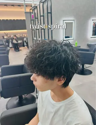 ショート カラー パーマ メンズ メンズ特化 👑YUTAのヘアスタイル