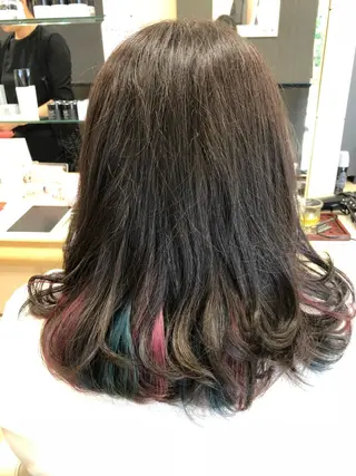 セミロング カラー 千葉 好未のヘアスタイル