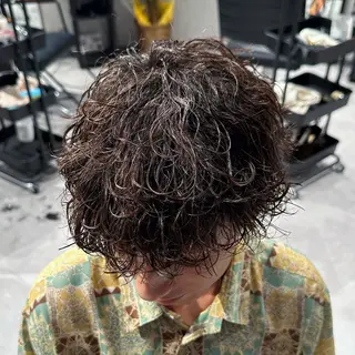 ショート パーマ ヘアアレンジ メンズ メンズヘア静岡 ✂︎Ryuheiのヘアスタイル