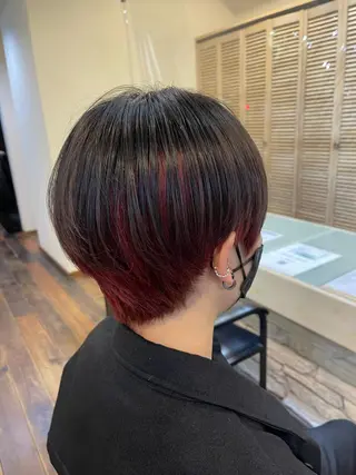 ショート カラー 梶原 真帆のヘアスタイル
