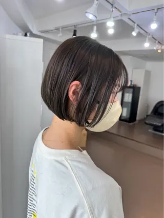 ショート カラー 神戸ボブ✂️ ioe三宮/田 伸佳のヘアスタイル