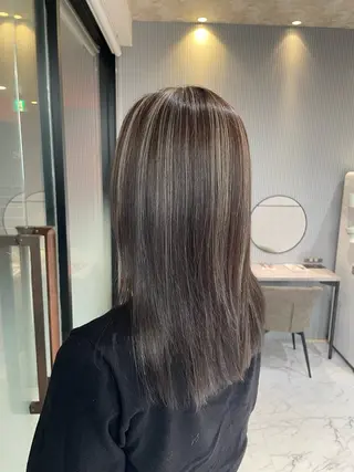 セミロング カラー 福岡美髪矯正/ KAEDEのヘアスタイル