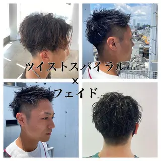 ショート パーマ ヘアアレンジ メンズ Hiroshi ヒロシのヘアスタイル