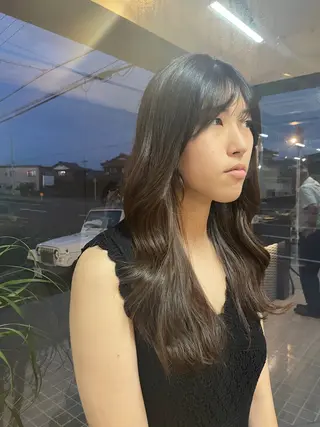 ロング マキノ キョウカのヘアスタイル