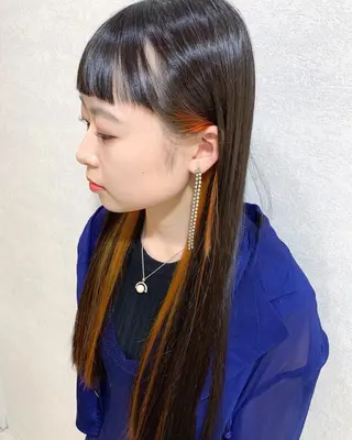 ロング カラー 🧡色落ちまで2度綺 麗なカラー🧡ヨシキのヘアスタイル