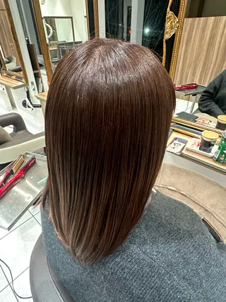 セミロング カラー Ash日暮里 /momijiのヘアスタイル