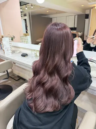 ロング カラー ヘアアレンジ 韓国/透明感カラー/ ももかのヘアスタイル