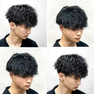ショート パーマ メンズ 🔥EDEN春日部パ ーマ特化SHOTAのヘアスタイル