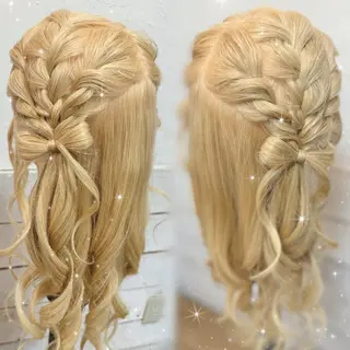 ロング ヘアアレンジ 🐩推し活🐩 FUTABA🍒のヘアスタイル