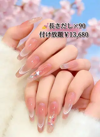 ネイル ラベンダー💖日暮里 ルル💖ネイルのネイルデザイン