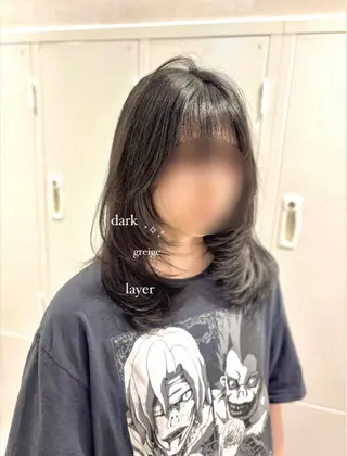 ミディアム カラー 透明感カラー・レイヤ ー🎀amika🎀のヘアスタイル