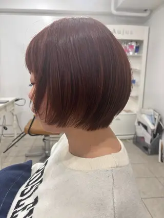 ショート ウルフレイヤー 縮毛矯正/ヒロシのヘアスタイル