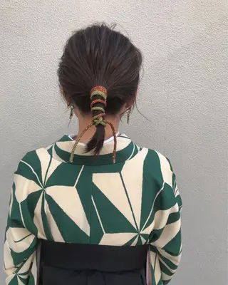 ヘアアレンジ さの あやねのヘアスタイル