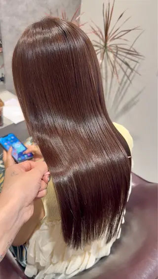 ロング 新宿🫧髪質改善🫧 艶カラー🫧個室のヘアスタイル