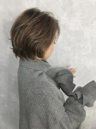 ショート カラー レイヤーカット BLend 渋谷のヘアスタイル