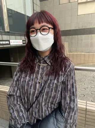 セミロング カラー パーマ 早瀬裕之 パーマのヘアスタイル