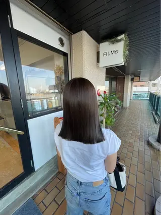 ミディアム カラー 菅原 彩加のヘアスタイル