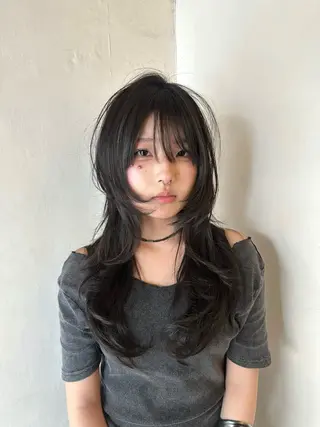 ロング mi sakiのヘアスタイル