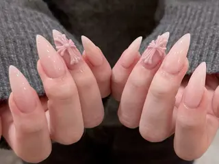 ネイル ネイルサロンAiri 長さ出し·シンプルのネイルデザイン