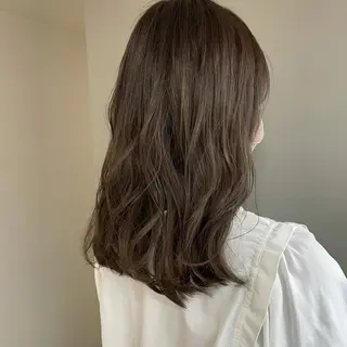セミロング カラー exfa sakura🪞のヘアスタイル
