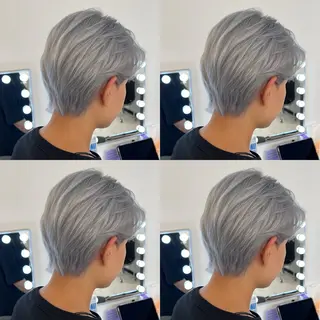 ショート カラー ✨縮毛矯正✖︎顔周り レイヤー✨ナカムラのヘアスタイル