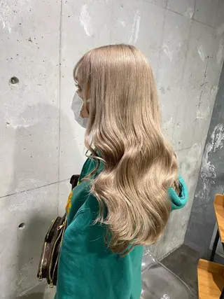 ロング カラー エフェクトブリーチ 🌟前澤啓太朗のヘアスタイル
