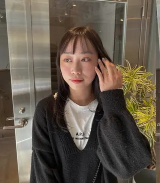 セミロング TERU ADACHIのヘアスタイル