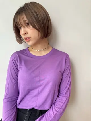 カラー miku/天神 艶カラーのヘアスタイル