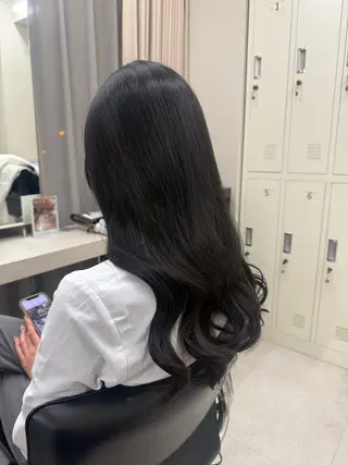 ロング カラー haru 髪質改善サロンのヘアスタイル