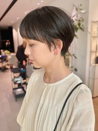 ショート 銀座/韓国レイヤー/ 艶カラー🍓原田侑依のヘアスタイル