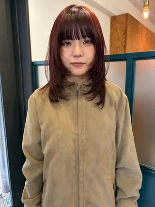 セミロング YUUKI/ウルフ .ボブパーマのヘアスタイル
