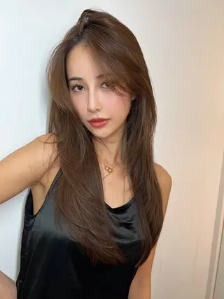 ロング 🇨🇳ワンホンヘア 下田鉄也のヘアスタイル