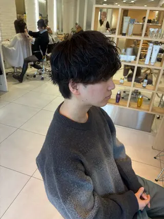パーマ メンズ 💈メンズパーマ カラー💈momoのヘアスタイル