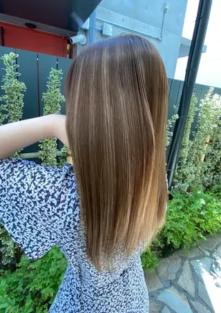 セミロング カラー 艶カラー吉祥寺🌸 KAZUEのヘアスタイル
