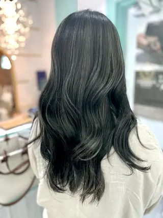 ロング 原 千景のヘアスタイル